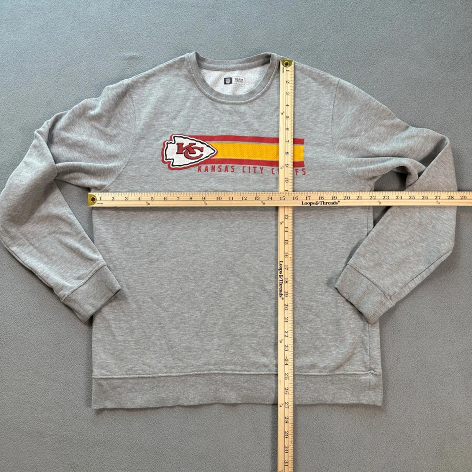 NFL Kansas City Chiefs NFL Team Apparel Crewneck Sweatshirt Mens Size US L / EU 52-54 / 3 - 2 Thumbnail