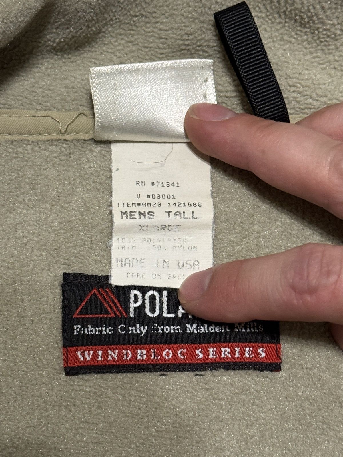 L.L. Bean Vintage 90s L.L. Bean Polartec Dark Green XL Fleece Jacket Size US XL / EU 56 / 4 - 4 Thumbnail