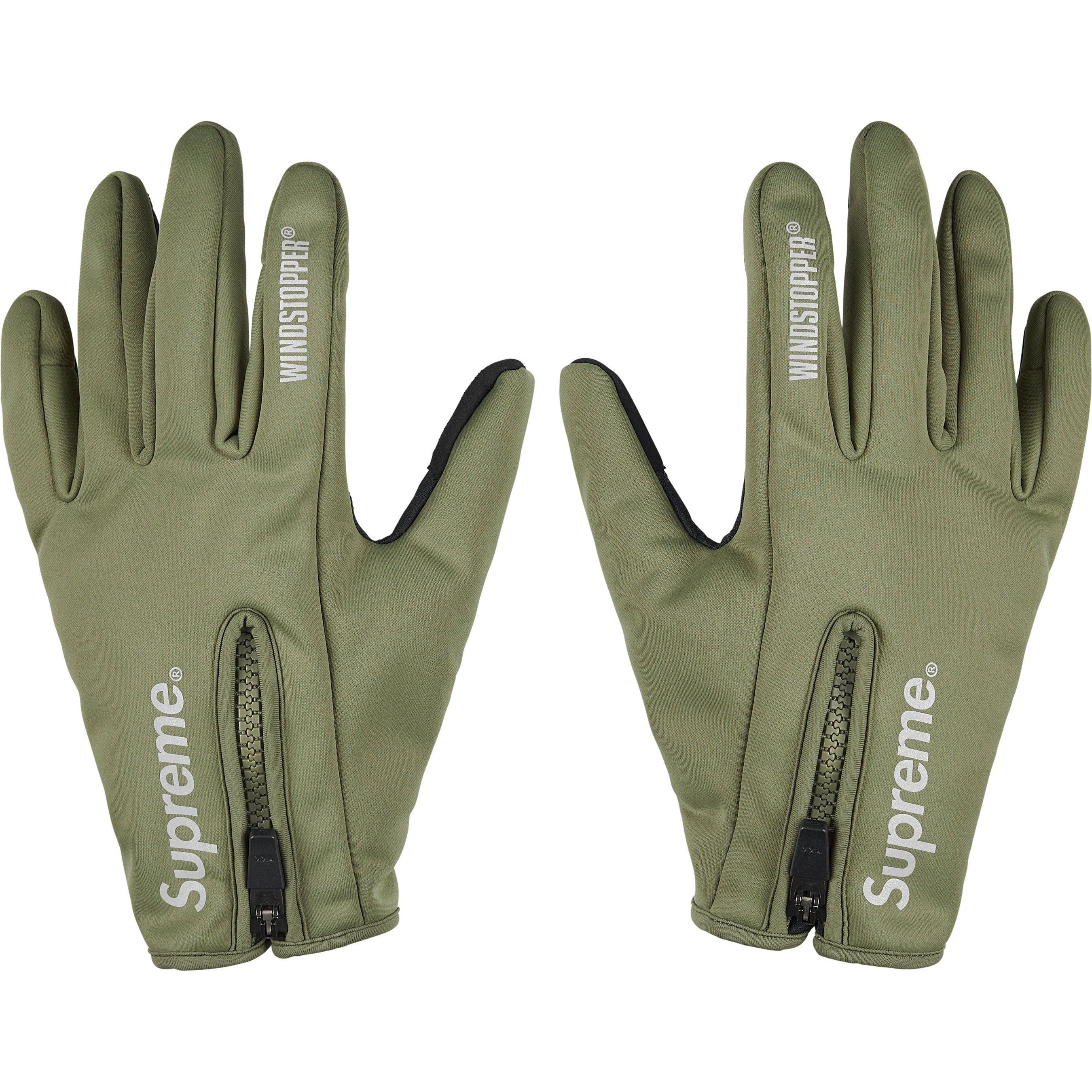 Supreme Supreme WINDSTOPPER Zip Gloves Size ONE SIZE - 1 Thumbnail