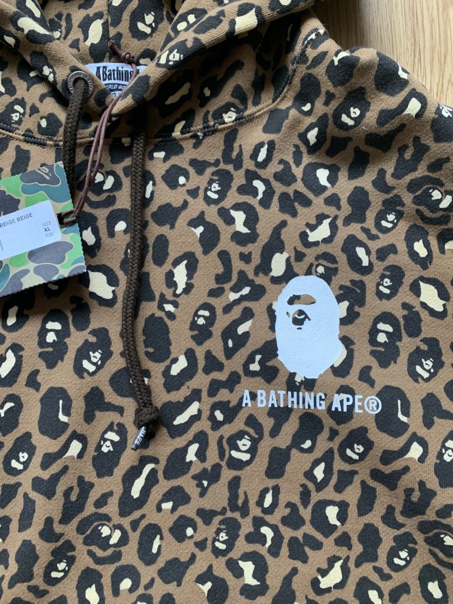 Bape Bape Leopard Hoodie Size US XL / EU 56 / 4 - 9 Thumbnail
