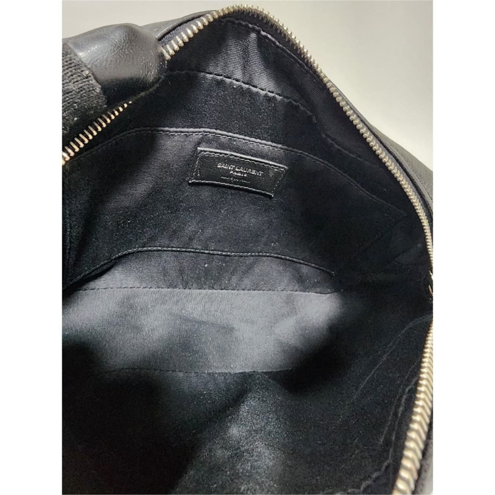 Yves Saint Laurent YVES SAINT LAURENT Lou Camera Raffia Canvas Crossbody Bag Bk Size ONE SIZE - 11 Thumbnail
