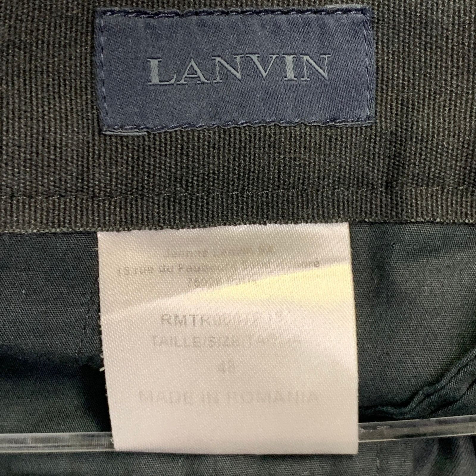 Lanvin Size 32 Navy Twill Cotton Tapered Ankle Zips Casual Pants Size US 32 / EU 48 - 5 Thumbnail