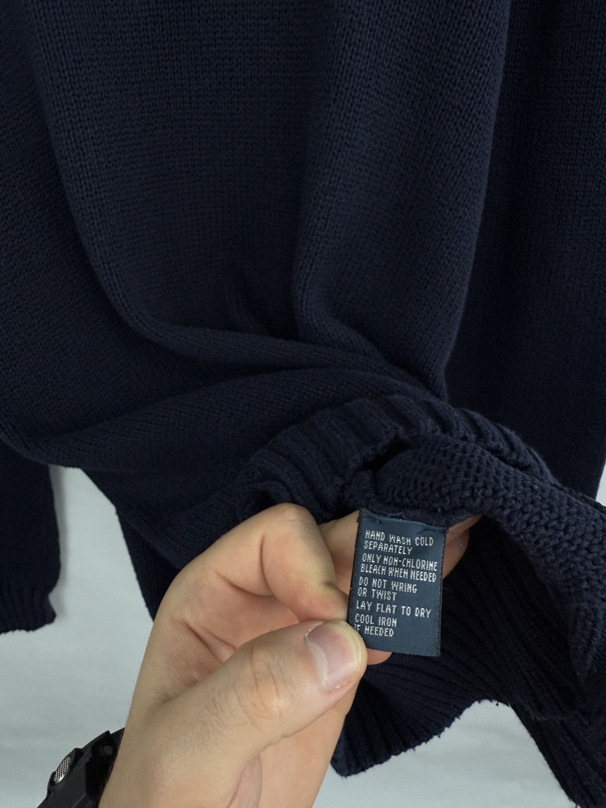 Polo Ralph Lauren 🇺🇸 Vintage 90s Ralph Lauren Knitted Sweater Rare Retro Aran Size US M / EU 48-50 / 2 - 6 Thumbnail
