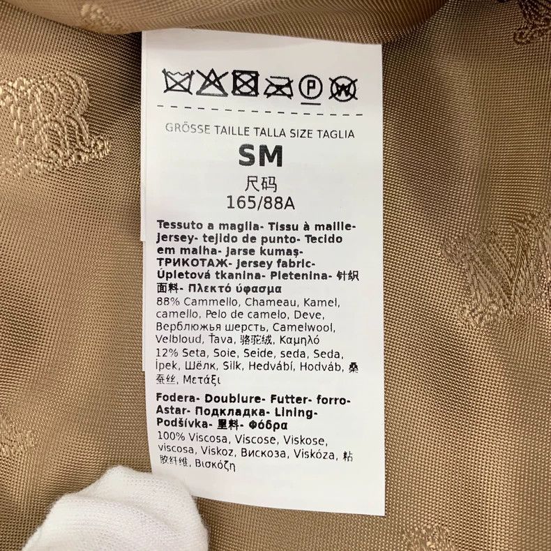 Max Mara Max Mara Camel Teddy Cropped Cape Coat with Lapel and Diag Size S / US 4 / IT 40 - 7 Thumbnail