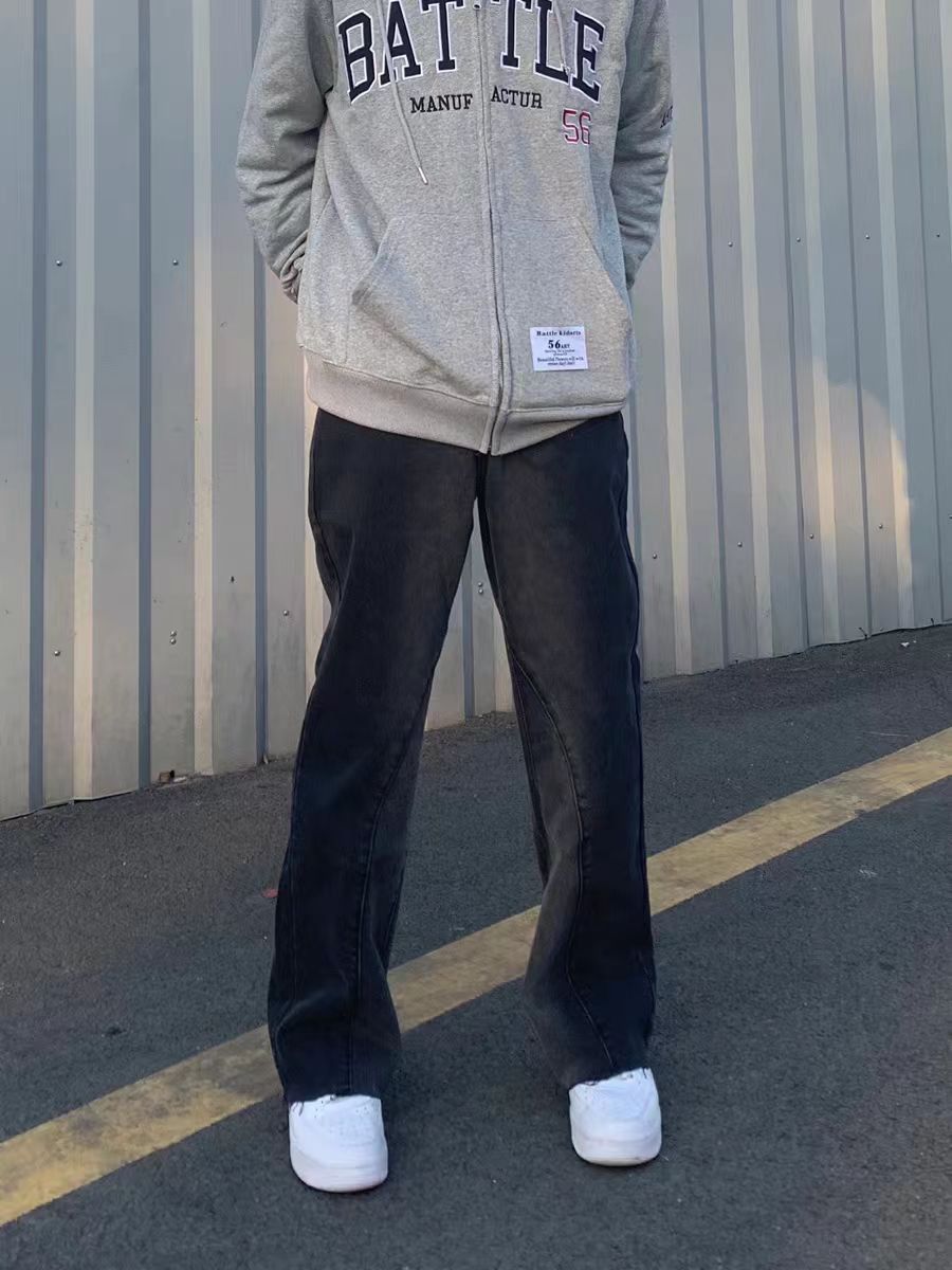 Japanese Brand × Jean Vintage washed gradient slightly flared jeans Size US 32 / EU 48 - 4 Thumbnail