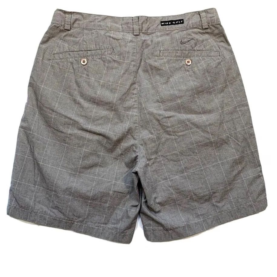 Nike Nike Golf Chino Shorts Men 32 Pleated Plaid 100% Cotton Gray NEW Size US 32 / EU 48 - 2 Thumbnail
