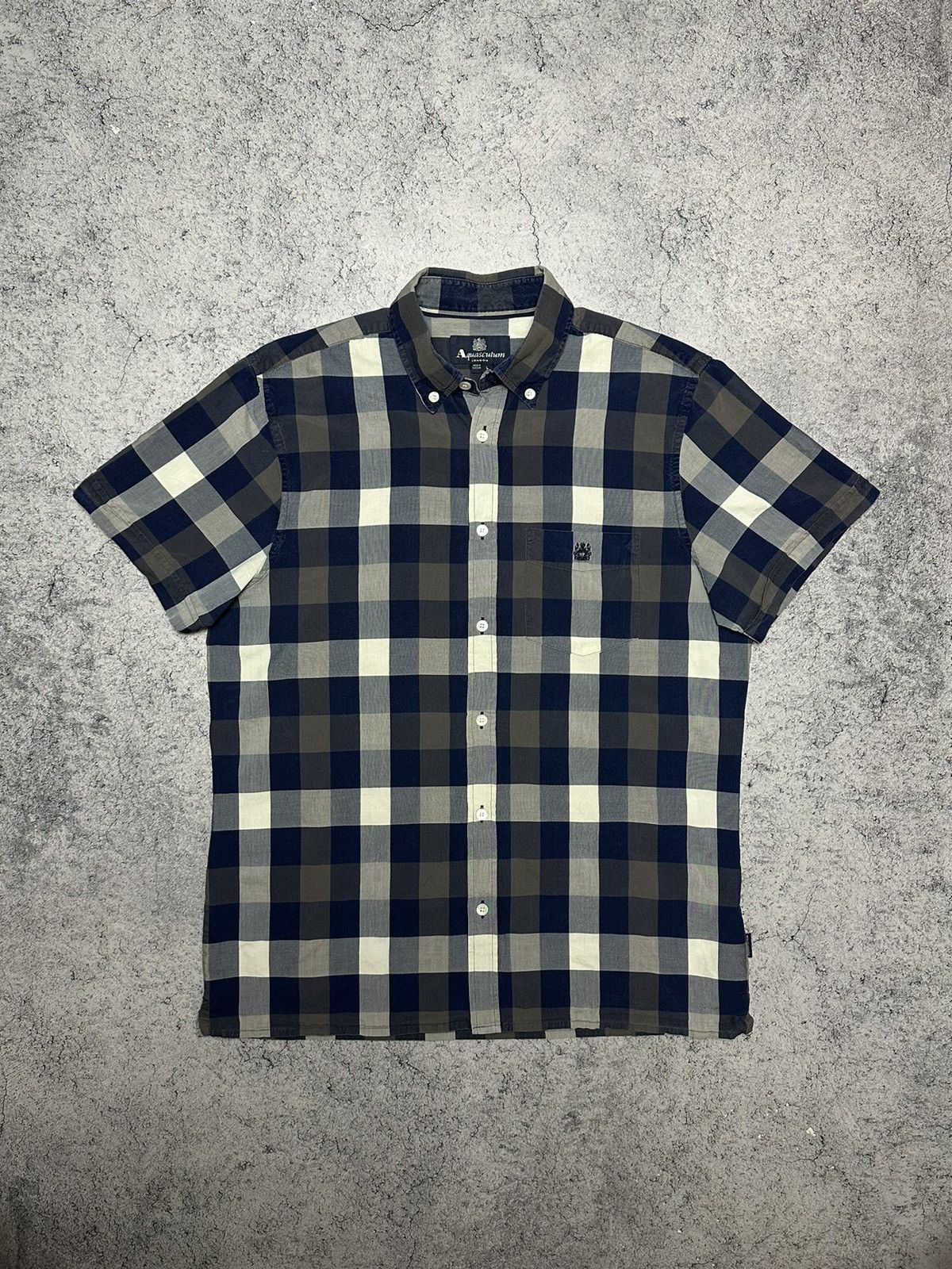 Aquascutum × Vintage Aquascutum London Checked Button Up Shirt Size US L / EU 52-54 / 3 - 1 Thumbnail