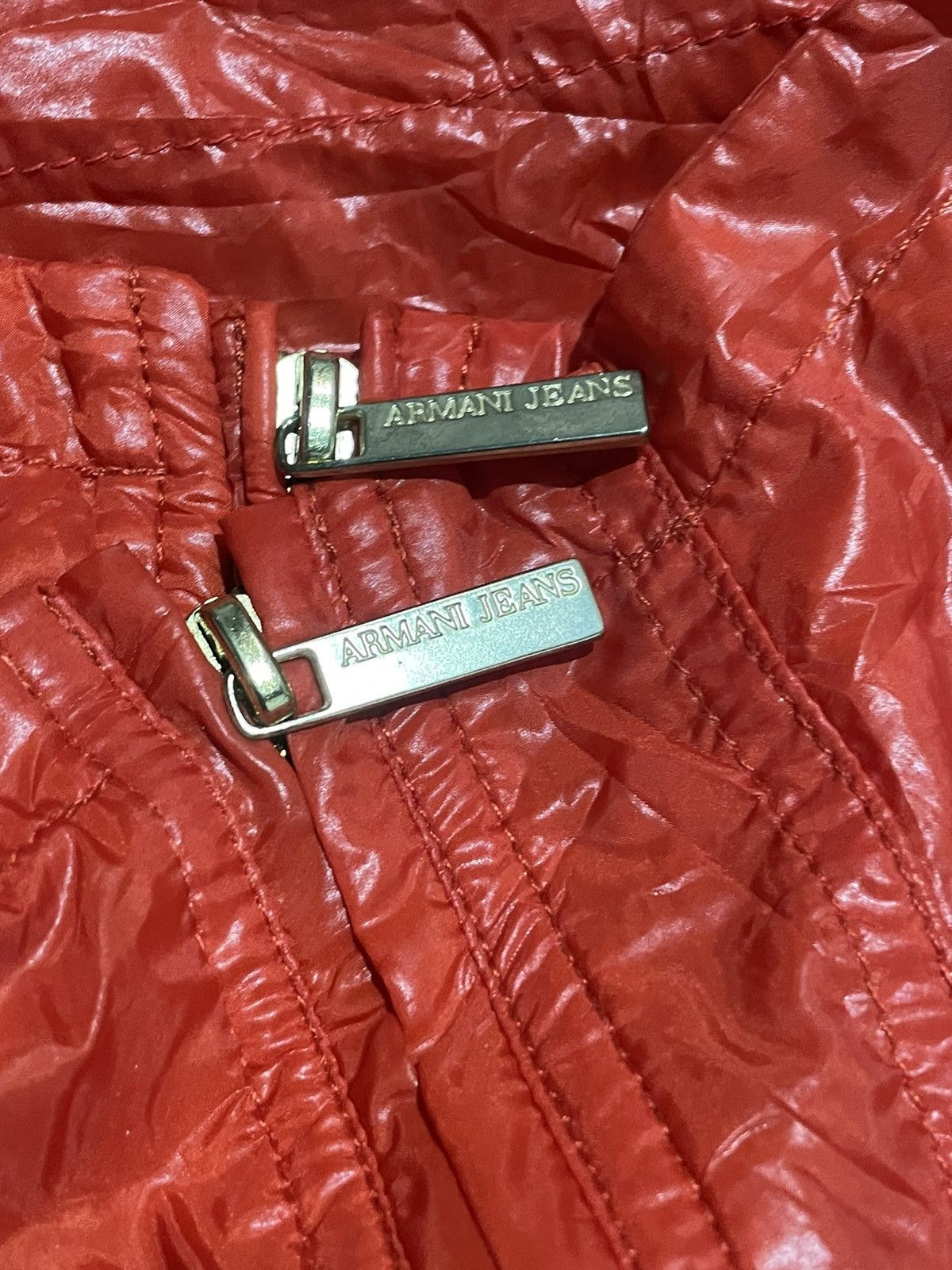Armani Jeans Aniversary 30th Nylon Double Zipper Jacket
