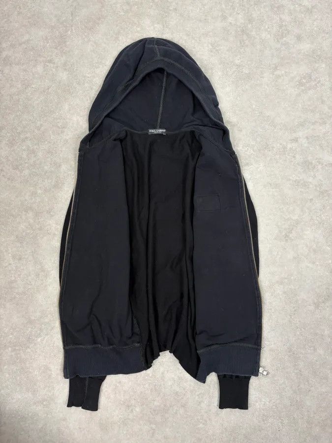 Dolce & Gabbana 2000s Dolce & Gabbana Two Tone Black & Navy Zip Hoodie Size US S / EU 44-46 / 1 - 11 Thumbnail