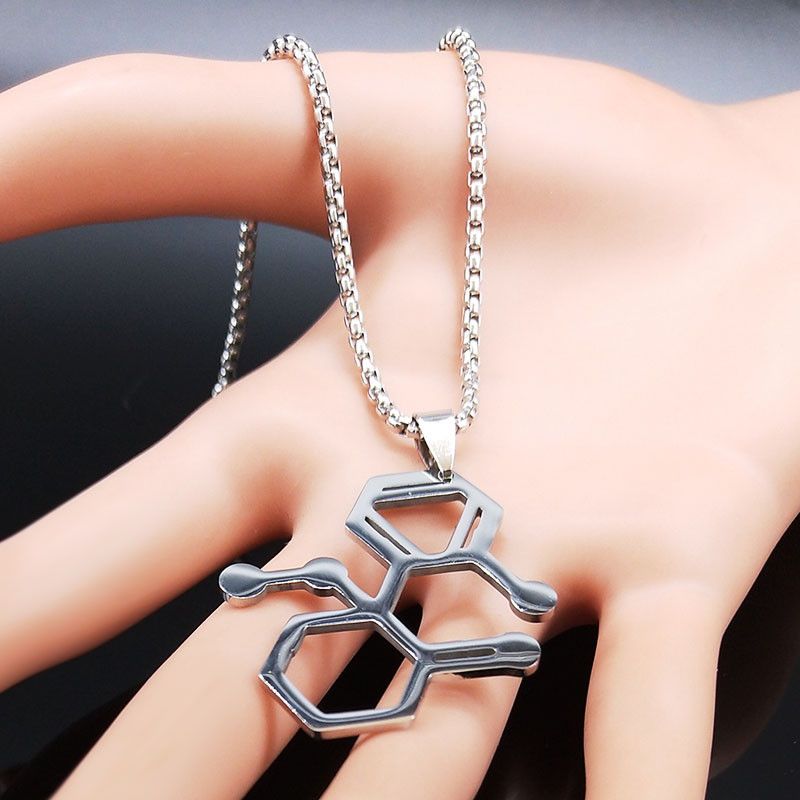 Jewelry Multipolar Neutron Biology Shape Chain Necklace Size ONE SIZE - 4 Thumbnail