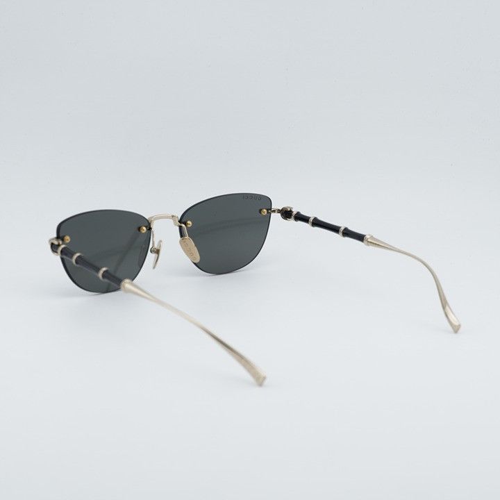 Gucci Gucci GG2063S 002 Sunglasses Shiny Endura Gold Cat Eye Frame Size ONE SIZE - 9 Thumbnail