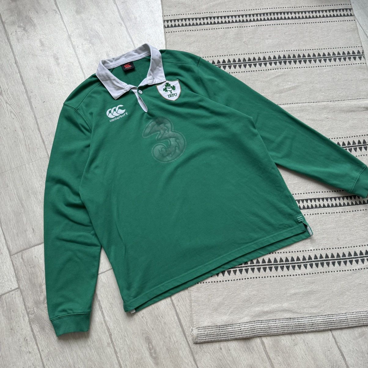 Canterbury of New Zealand 🏈 IRFU Vintage Canterbury Ireland Rugby jersey Blockore Y2K Size US XL / EU 56 / 4 - 7 Thumbnail