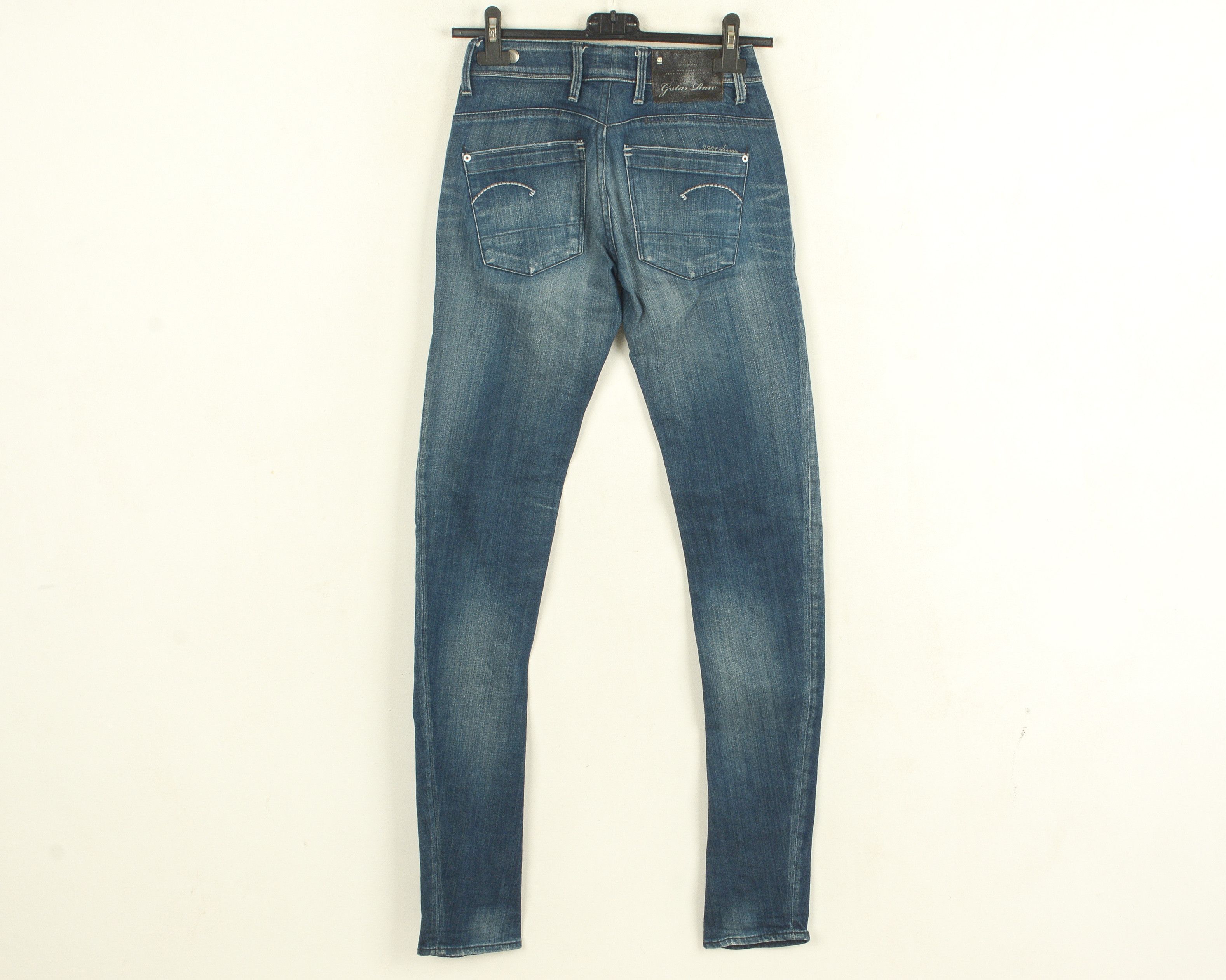 G-Star 3301 Low T Skinny Women W26 L34 Slim Fit Jeans Trousers Size 26" / US 2 / IT 38 - 3 Thumbnail
