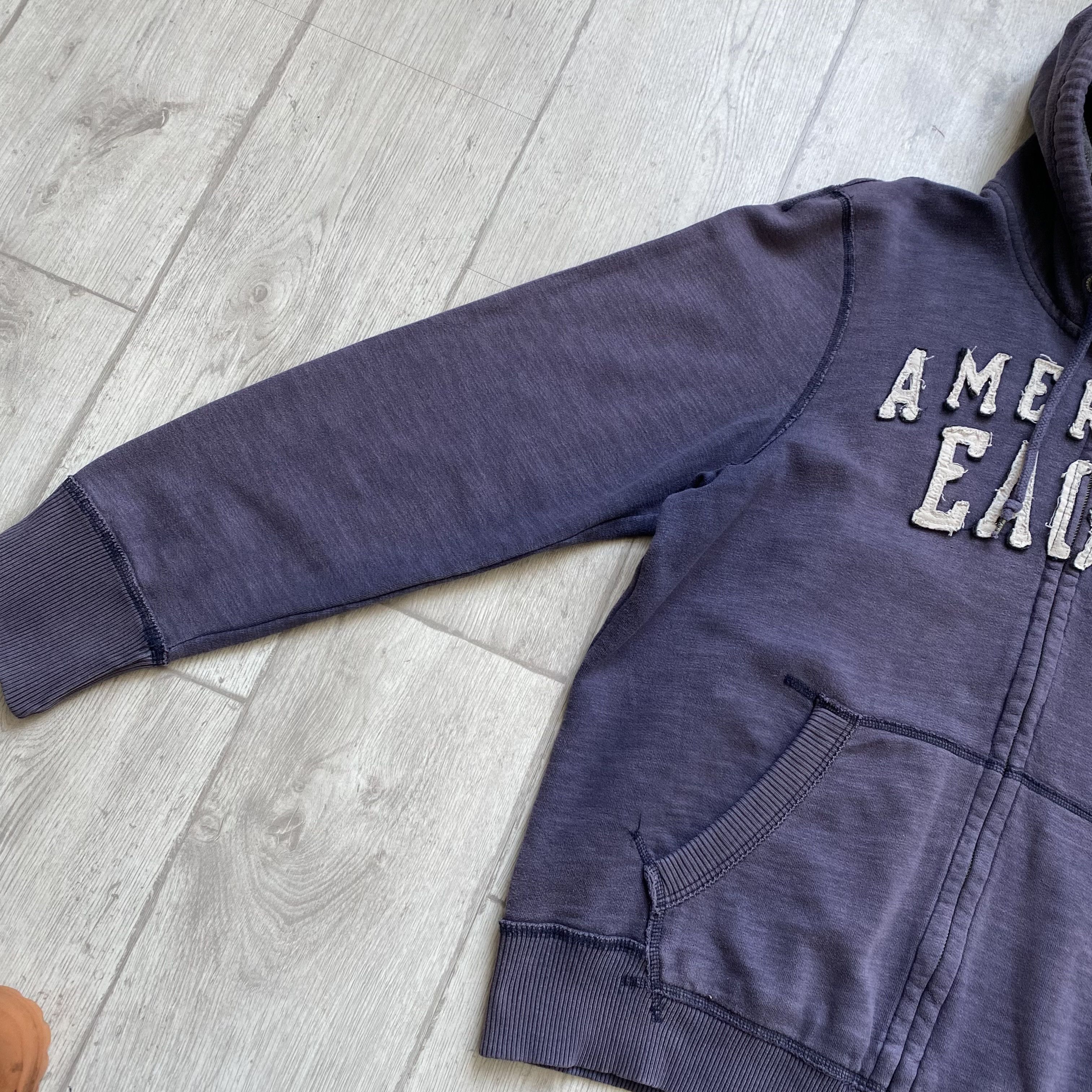 American Eagle Outfitters Vintage Sun Faded American Eagle heavy hoodie worker Size US XL / EU 56 / 4 - 4 Thumbnail