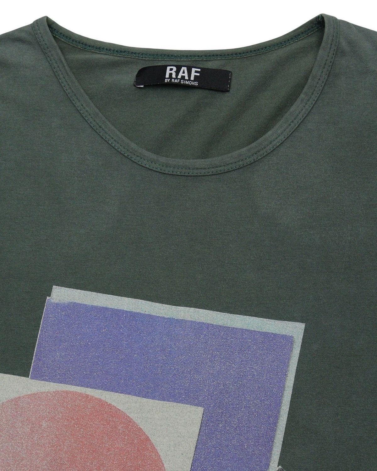 Raf Simons 2000S SAMPLE RAF BY RAF SIMONS ABSTRACT GEOMETRIC PRINT TEE Size US M / EU 48-50 / 2 - 2 Thumbnail