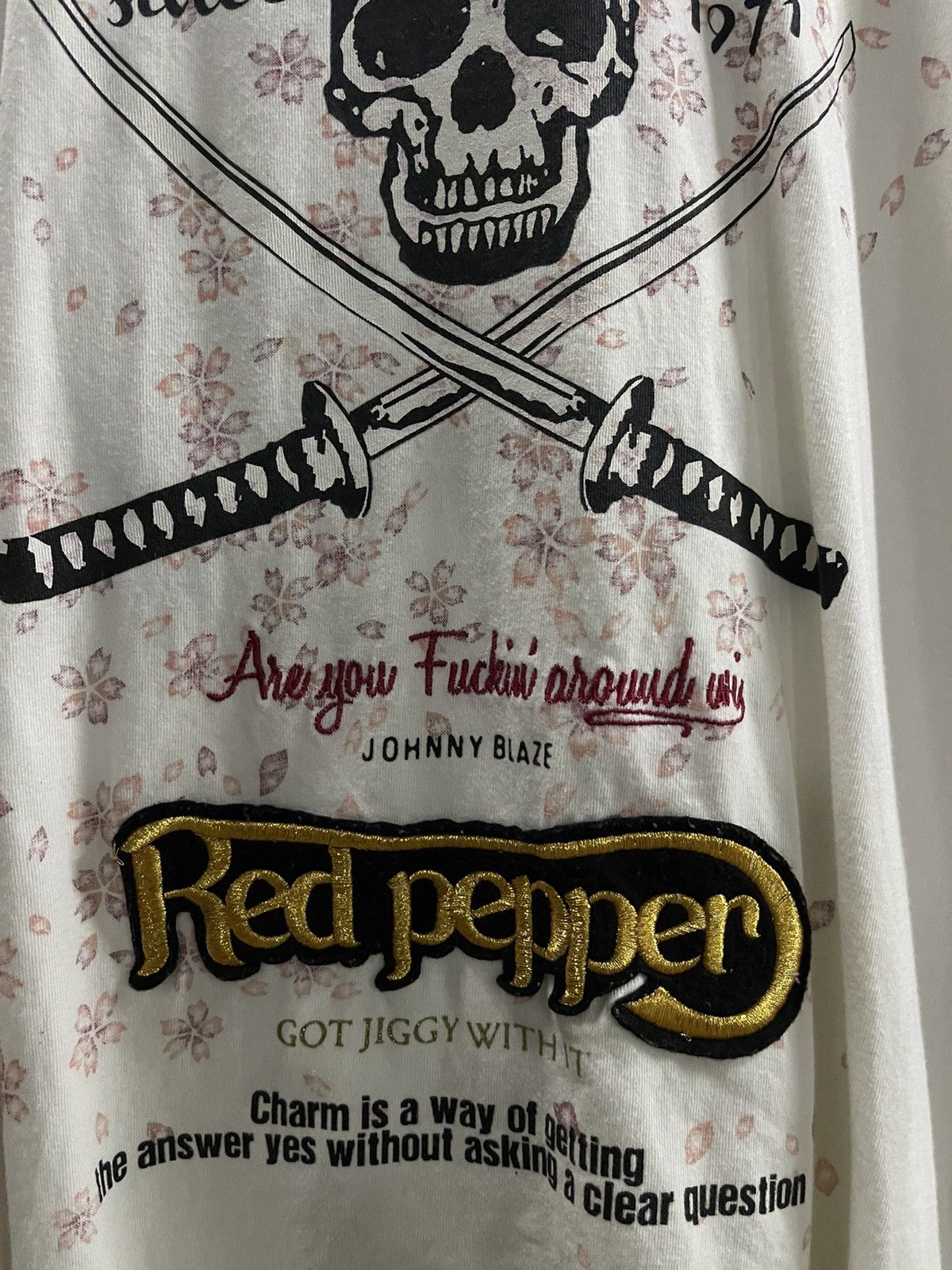 If Six Was Nine × Japanese Brand × Le Grande Bleu (L.G.B.) RARE red pepper skull tatto punk LGB Size US XL / EU 56 / 4 - 7 Thumbnail