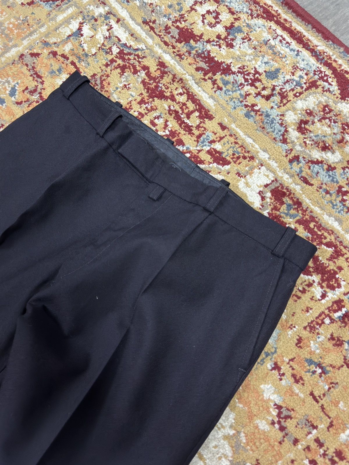 Vintage 1980s Wool Suit Pants Baggy Trousers Blend Balenciaga Rick Size US 36 / EU 52 - 2 Thumbnail