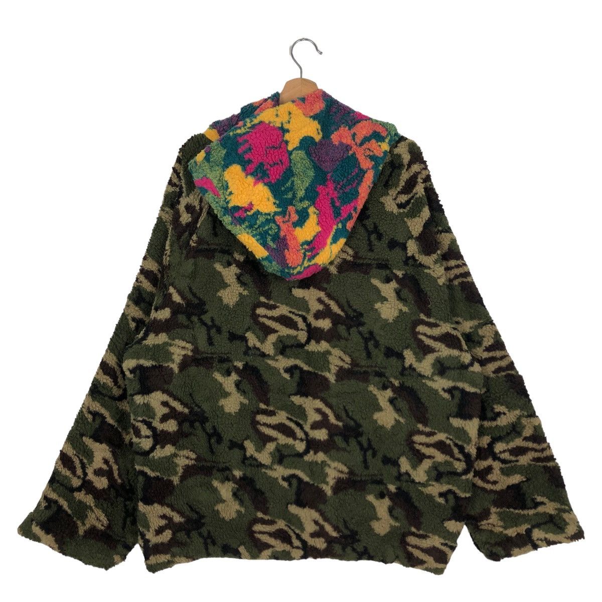 Japanese Brand VINTAGE CAMO FLEECE JACKET RARE COLOUR DISINTEGRATION JAPAN Size US XL / EU 56 / 4 - 7 Thumbnail