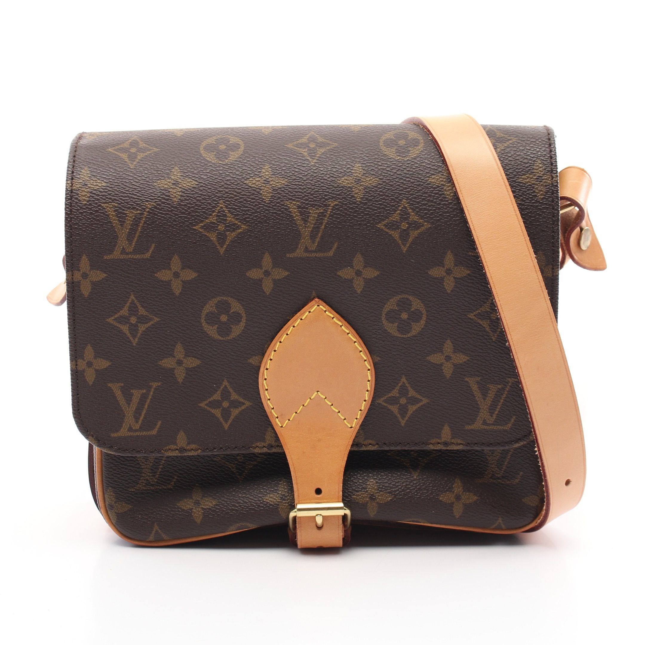 Louis Vuitton Louis Vuitton Cartesier Mm Monogram Shoulder Bag Leather Brown Size ONE SIZE - 1 Thumbnail