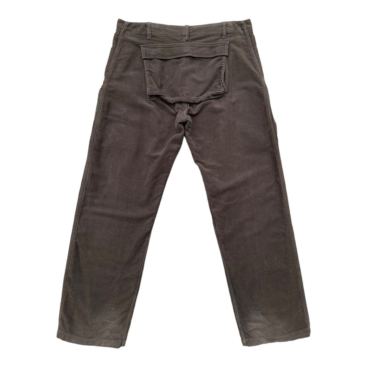 GOODENOUGH × Hiroshi Fujiwara Vintage 90s Goodenough Suede Cotton Cargo Trouser Pant Size US 34 / EU 50 - 2 Thumbnail