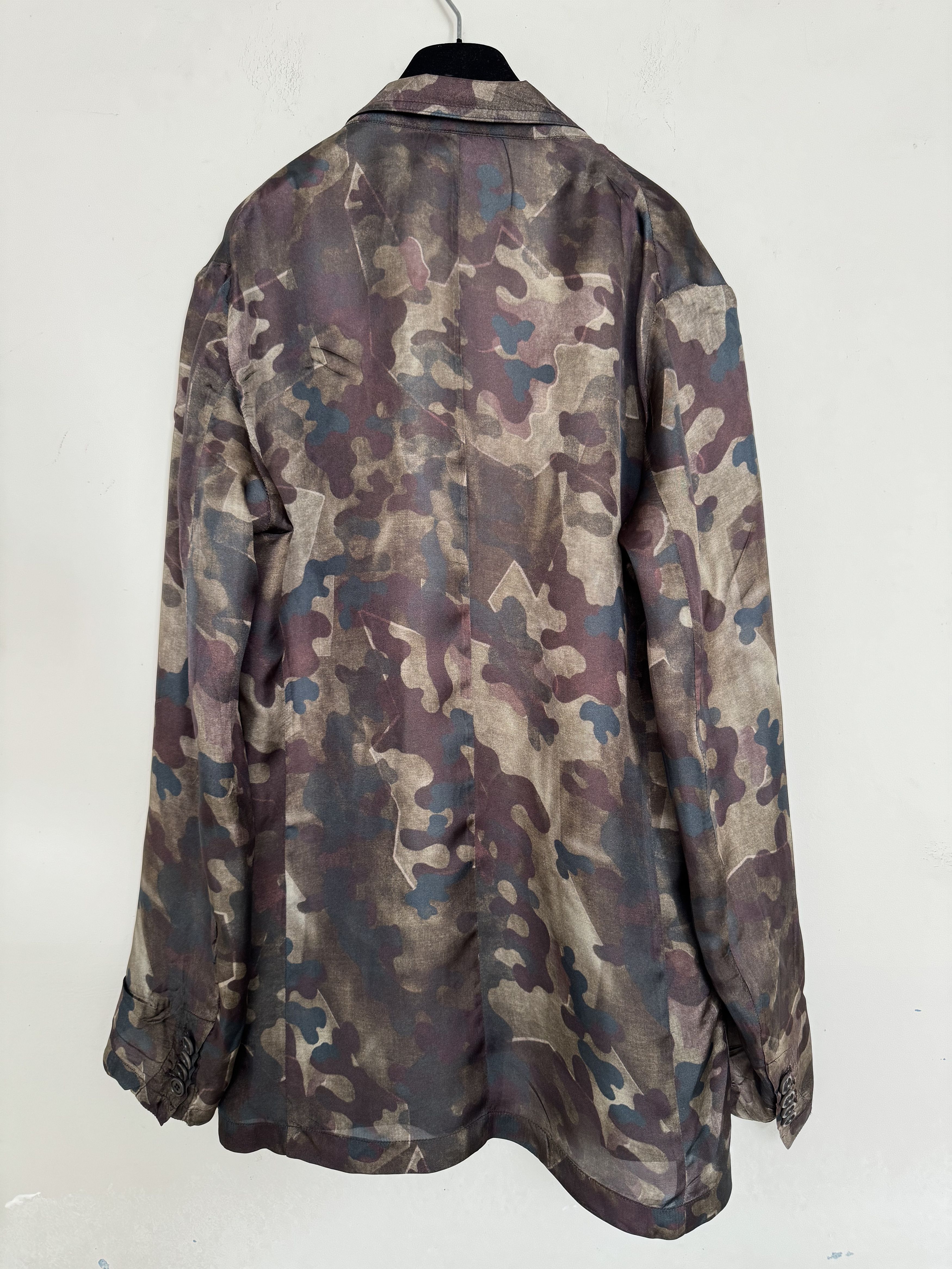 Dries Van Noten Camouflage-Print Suit Size 50S - 4 Thumbnail