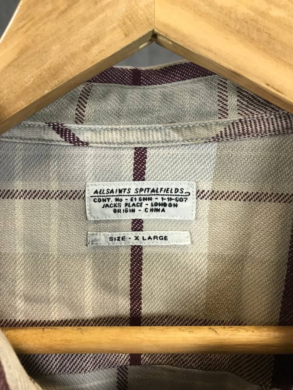 Allsaints Allsaints vintage flannel shirt Size US XL / EU 56 / 4 - 4 Thumbnail