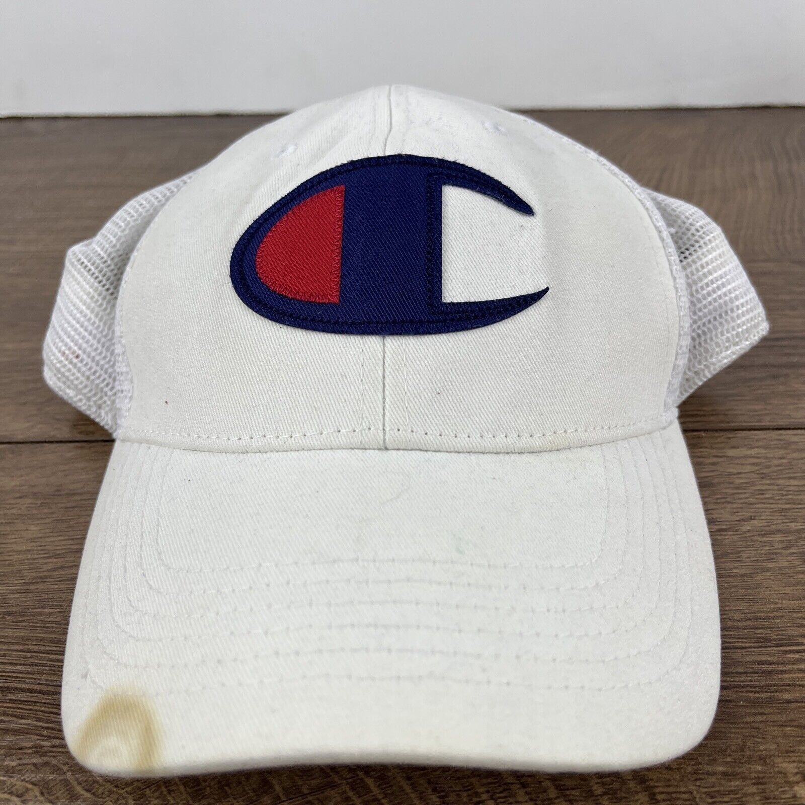 Champion Champion Brand Snapback Hat Champion White Hat Adjustable Ad Size ONE SIZE - 3 Thumbnail