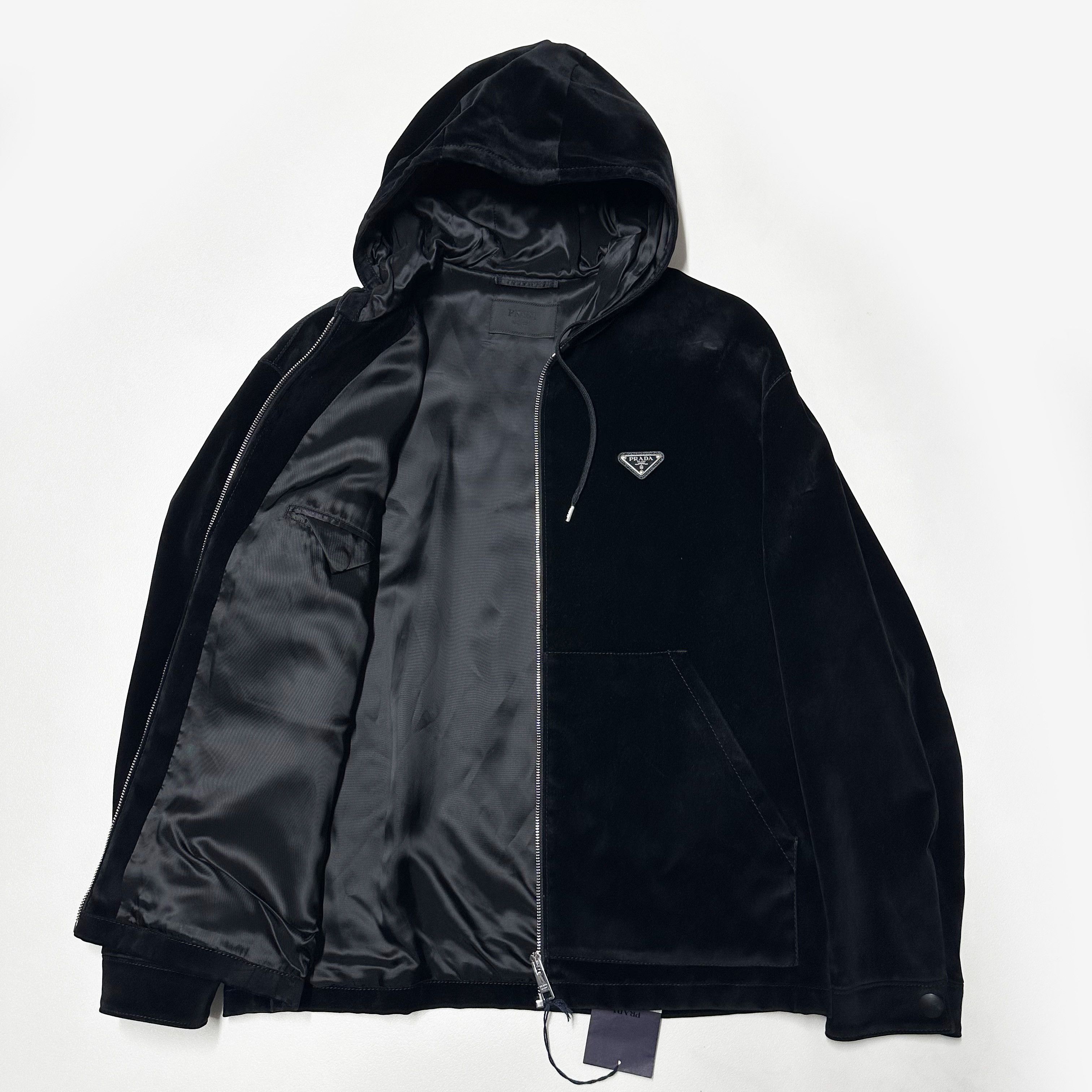 Prada Prada mens size Medium M velvet frank ocean jacket black Size US M / EU 48-50 / 2 - 4 Thumbnail