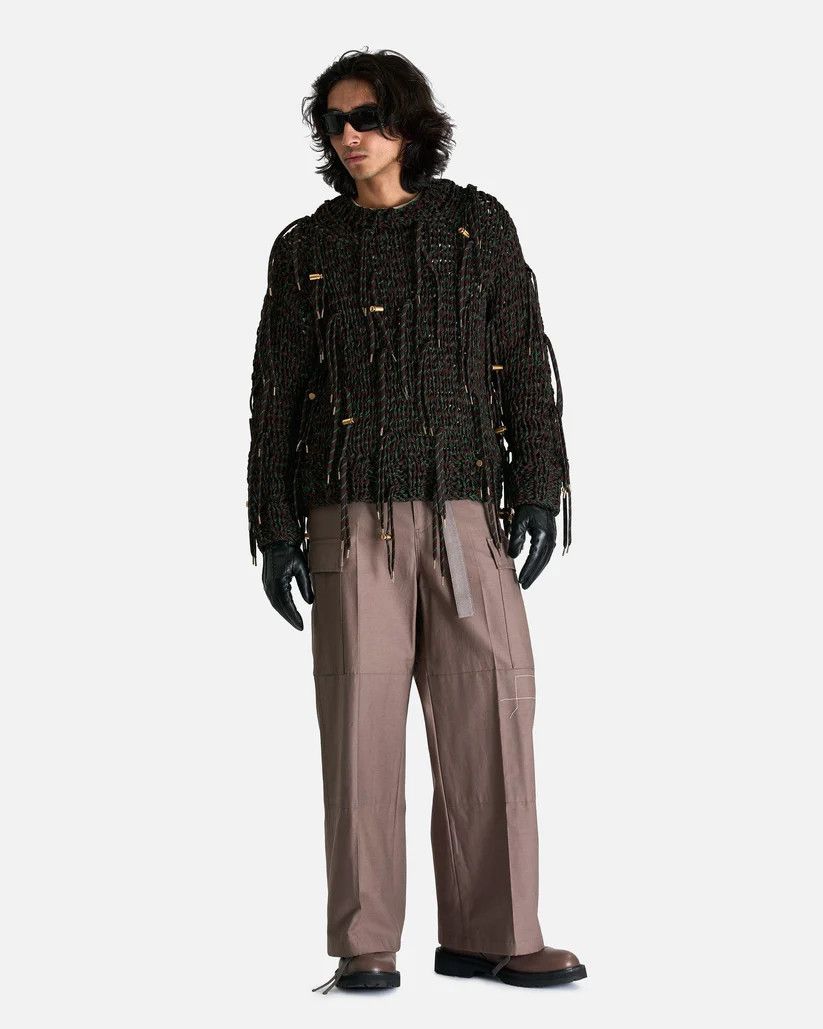 Sacai o1s1v1r1oon0925 Shoelace Knit Pullover in Multicolor Size US S / EU 44-46 / 1 - 5 Thumbnail