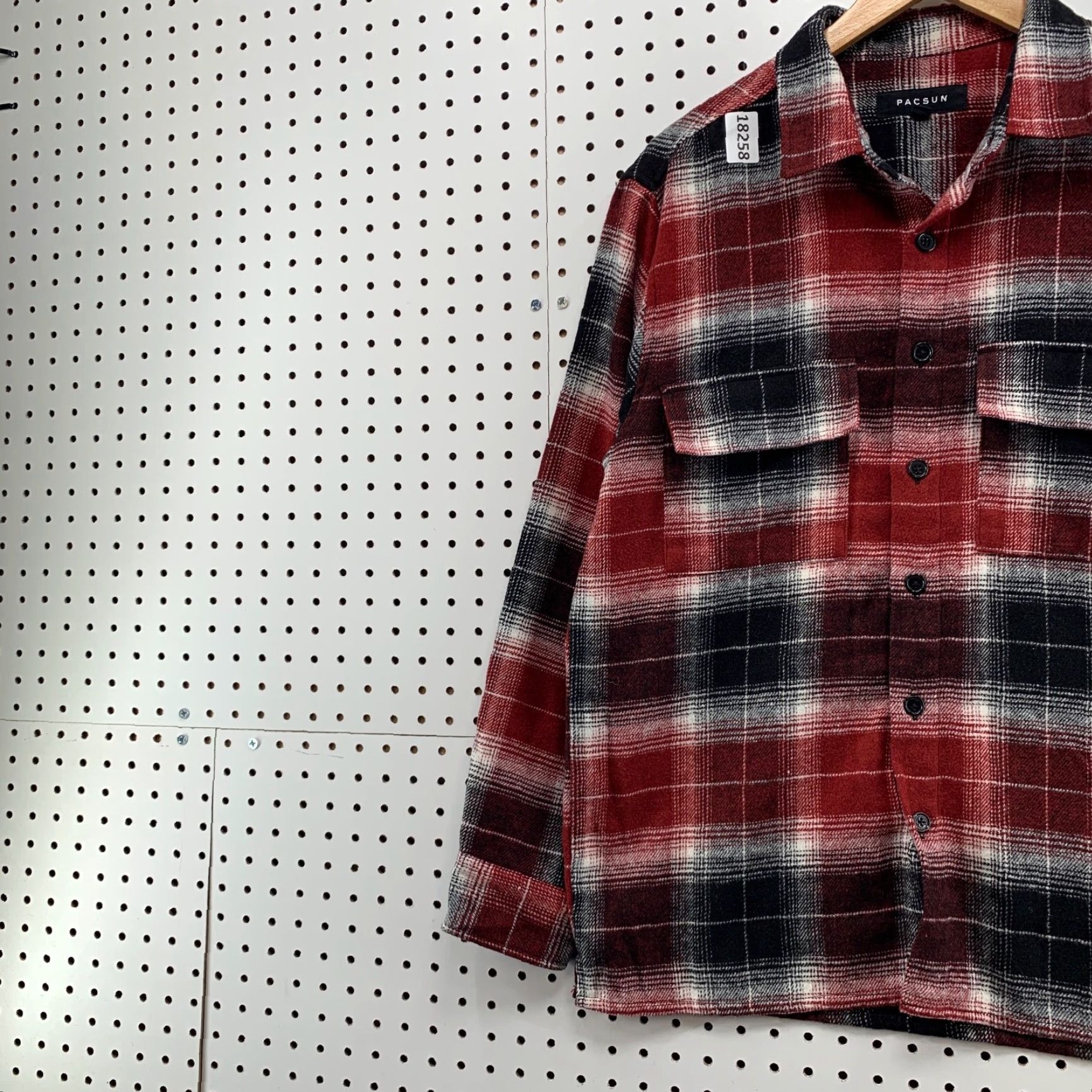 Pacsun Pacsun Red Flannel Shirt Men Long Sleeve Buffalo Plaid Small Oversized 22X30 Size US S / EU 44-46 / 1 - 3 Thumbnail