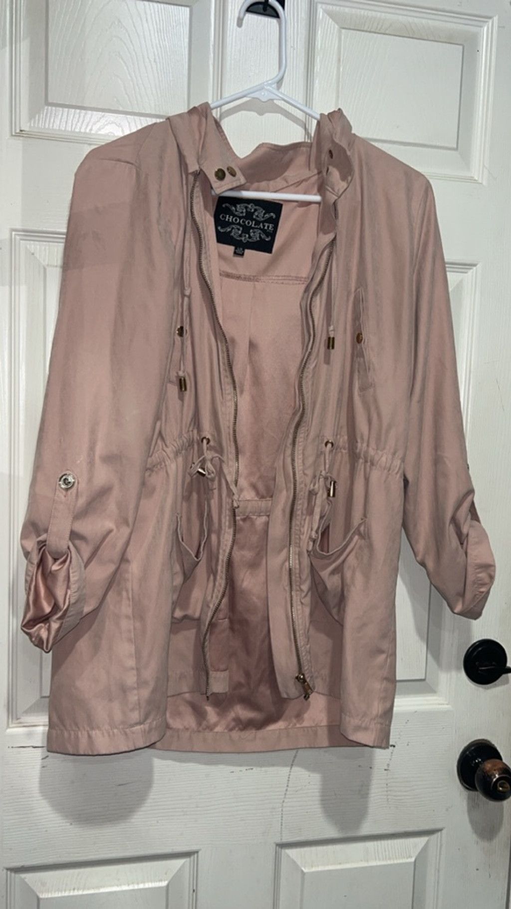 Other Women's CHOCOLATE USA Pink suede like Utility Jacket L Size L / US 10 / IT 46 - 3 Thumbnail