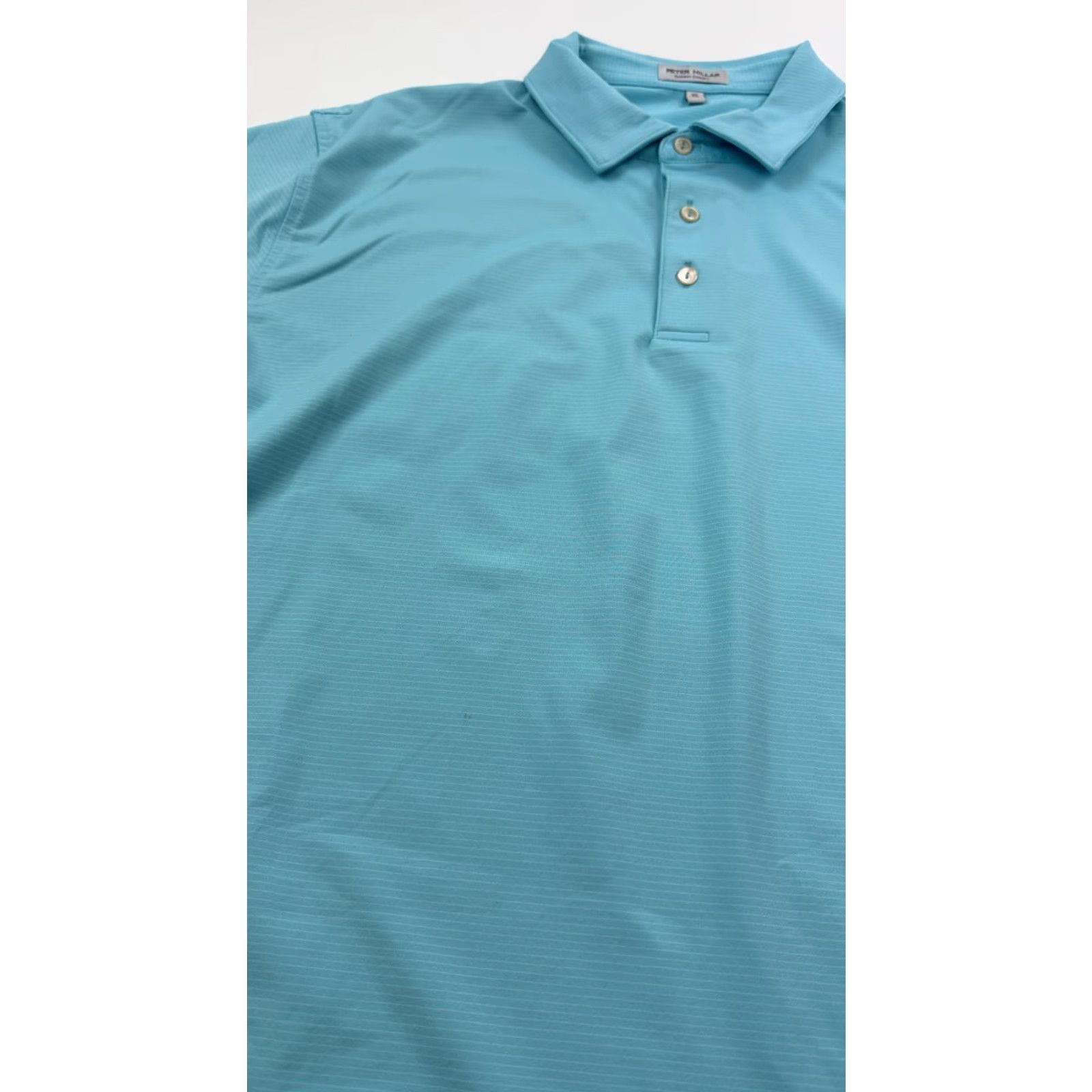 Peter Millar Peter Millar Polo Shirt Mens XL Light Blue Summer Comfort Golf Stretch Size US XL / EU 56 / 4 - 2 Thumbnail