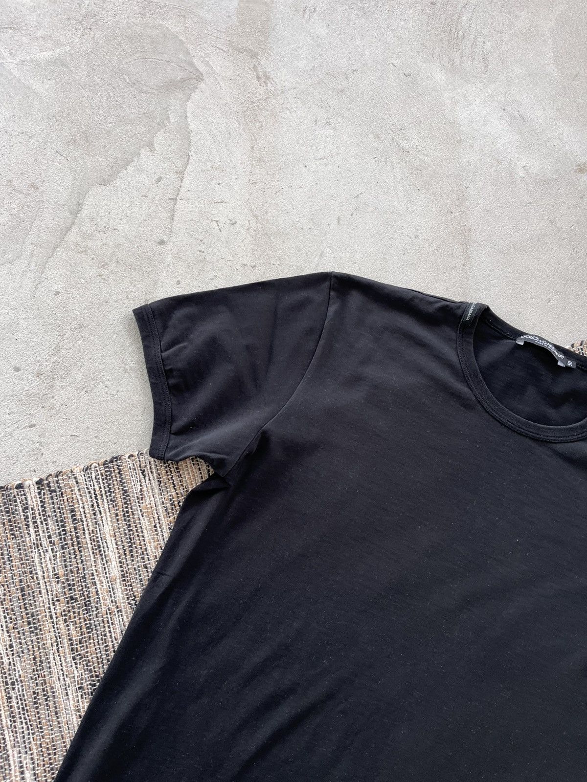 Dolce & Gabbana Vintage Dolce Gabbana Black TShirt Luxury Minimal Blank Tee Size US M / EU 48-50 / 2 - 2 Thumbnail