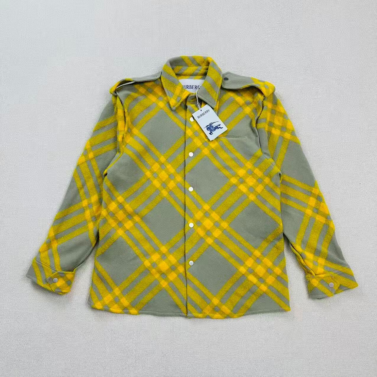 Burberry burberry checked wool shirt jacket uni Size US M / EU 48-50 / 2 - 1 Thumbnail