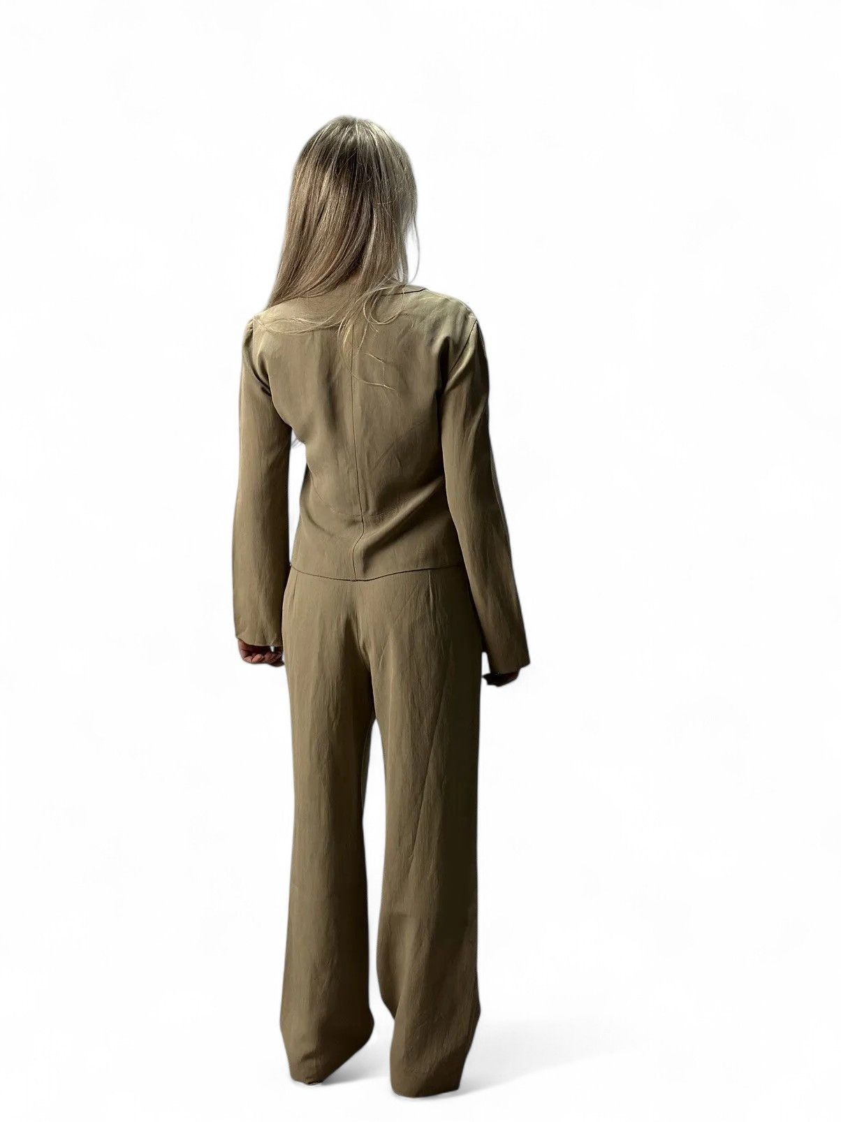 Armani Vintage Armani Beige Linen Two-Piece Minimalist Japan Style Size 28" / US 6 / IT 42 - 18 Thumbnail