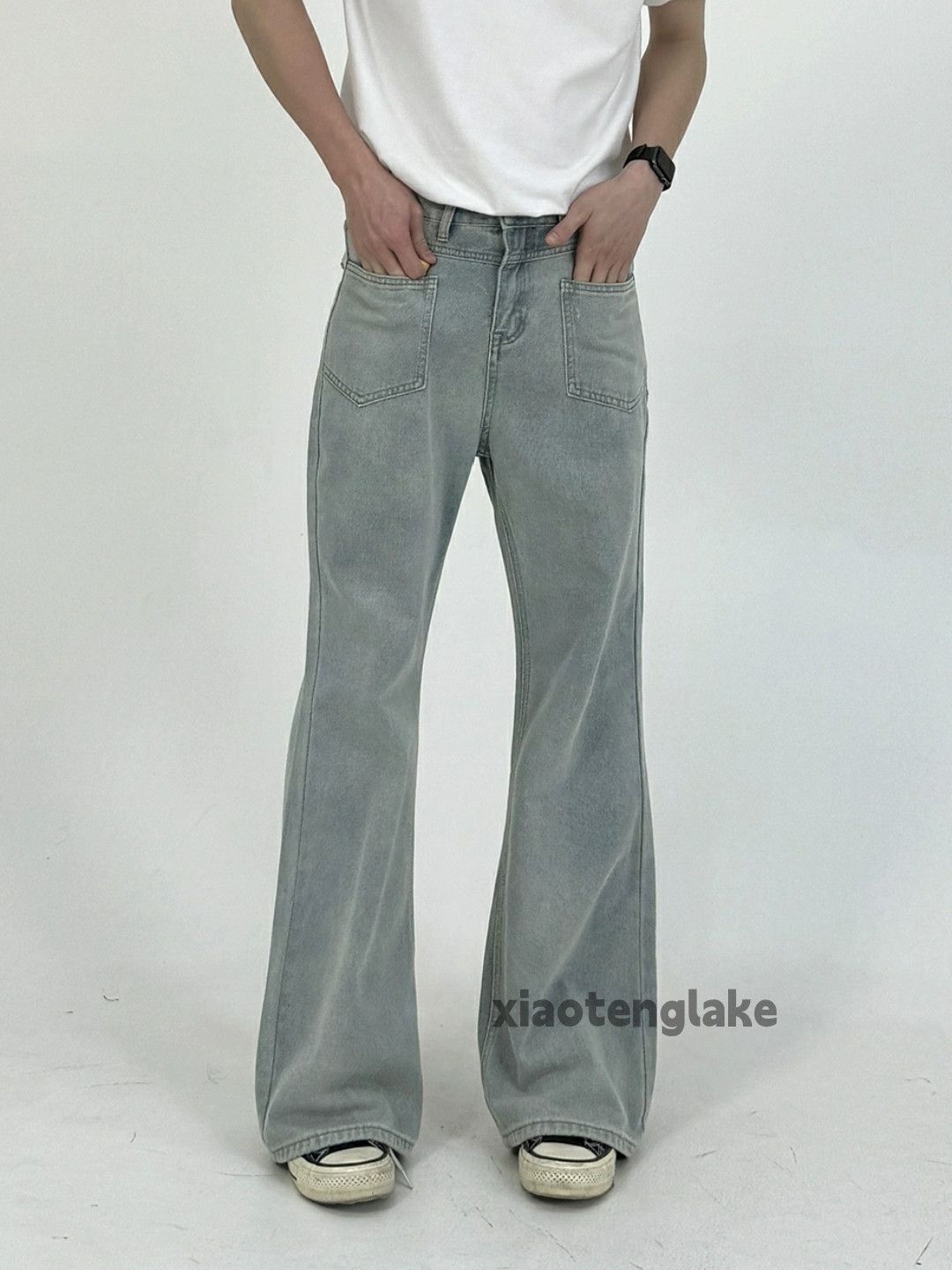 Jean × Vintage washed faded cleanfit yuppie punk retro disco jeans Size US 30 / EU 46 - 7 Thumbnail