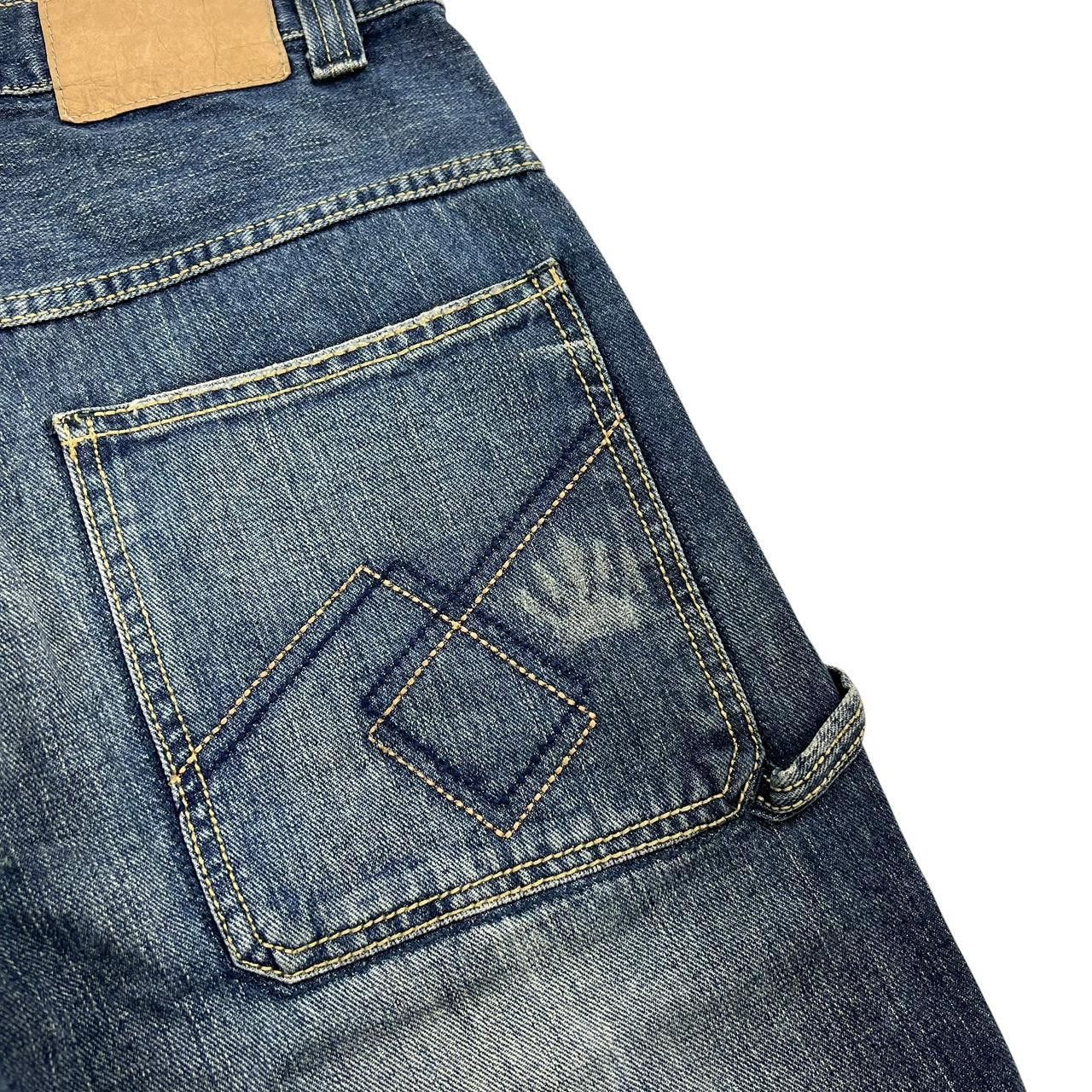 JNCO Vintage Jnco Baggy Denim Embroidered Shorts / Jorts Waist 31 Size US 31 - 4 Thumbnail