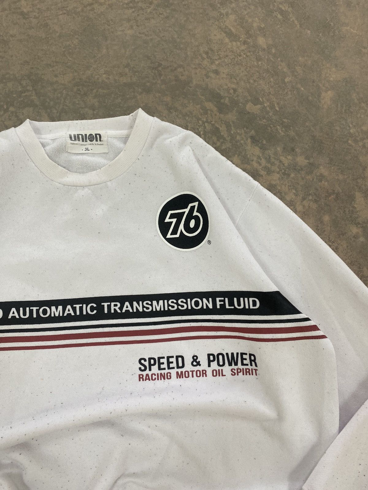 Union LA 76 UNION MOTOR OIL RACING SWEATER 90s VINTAGE Size US L / EU 52-54 / 3 - 5 Thumbnail