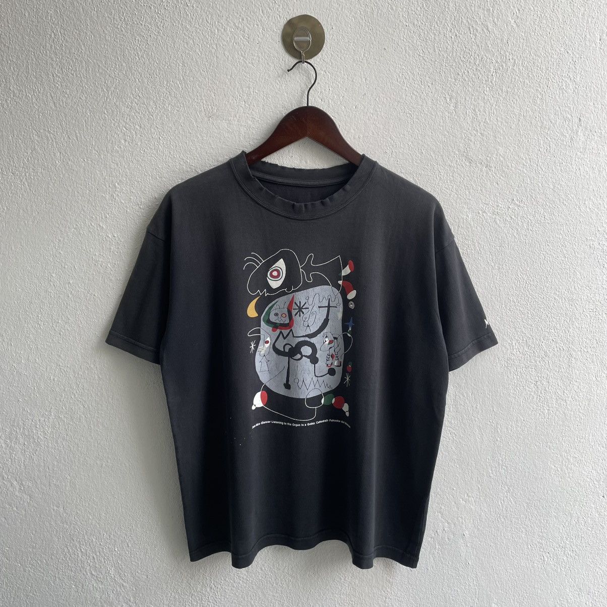Art Comes First Vintage Thrashed Joan Miro Successio Artwork Size US M / EU 48-50 / 2 - 1 Thumbnail