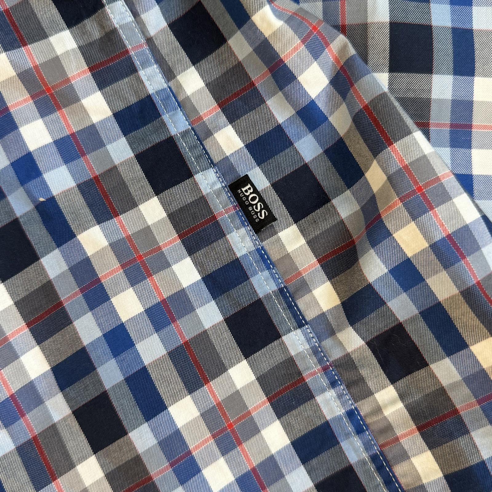 Other BOSS Hugo Boss Regular Fit Button-Up Plaid Shirt XL Size US XL / EU 56 / 4 - 8 Thumbnail