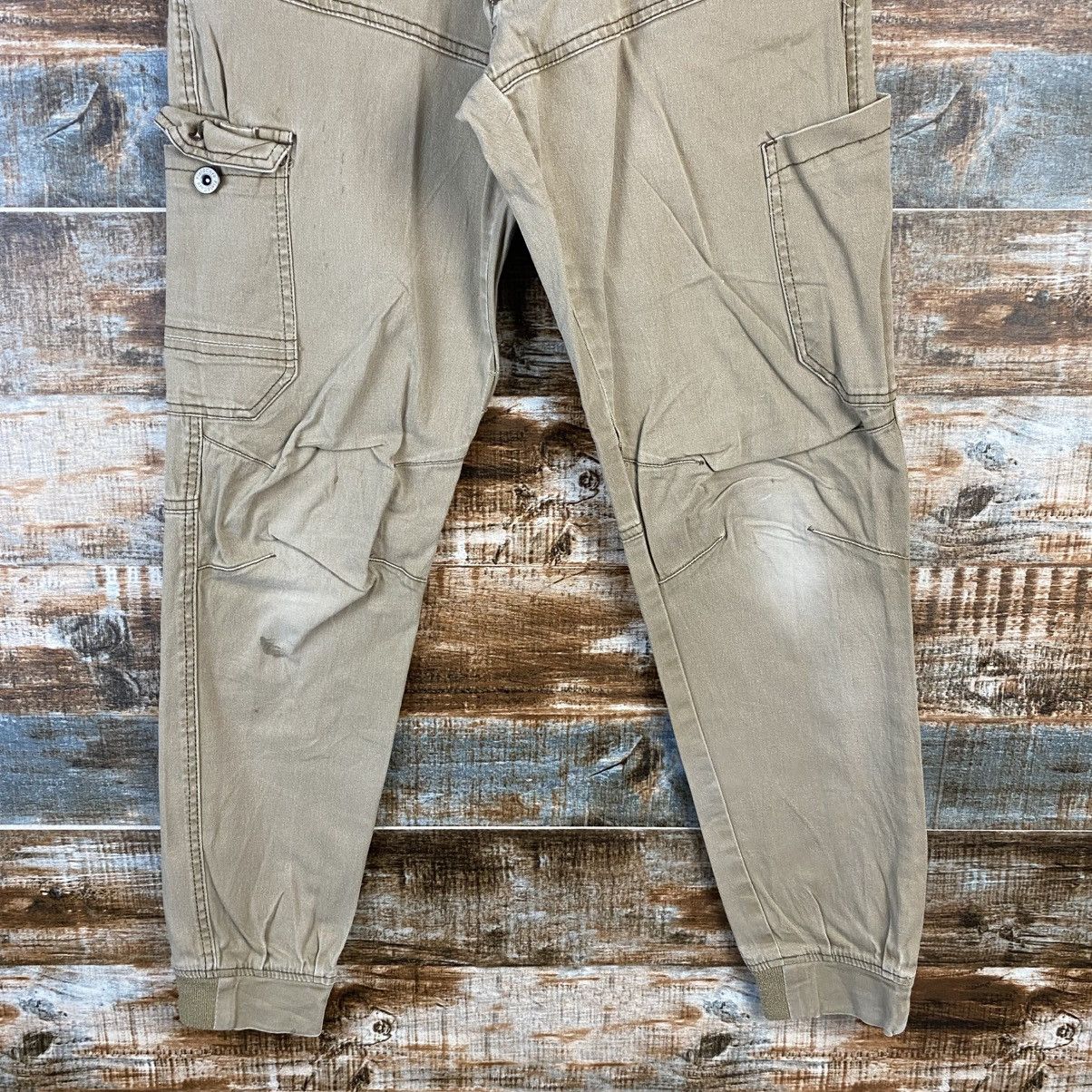 Japanese Brand DL Field Core Beige Joggers cargo Pants #C780 Size US 27 - 6 Thumbnail