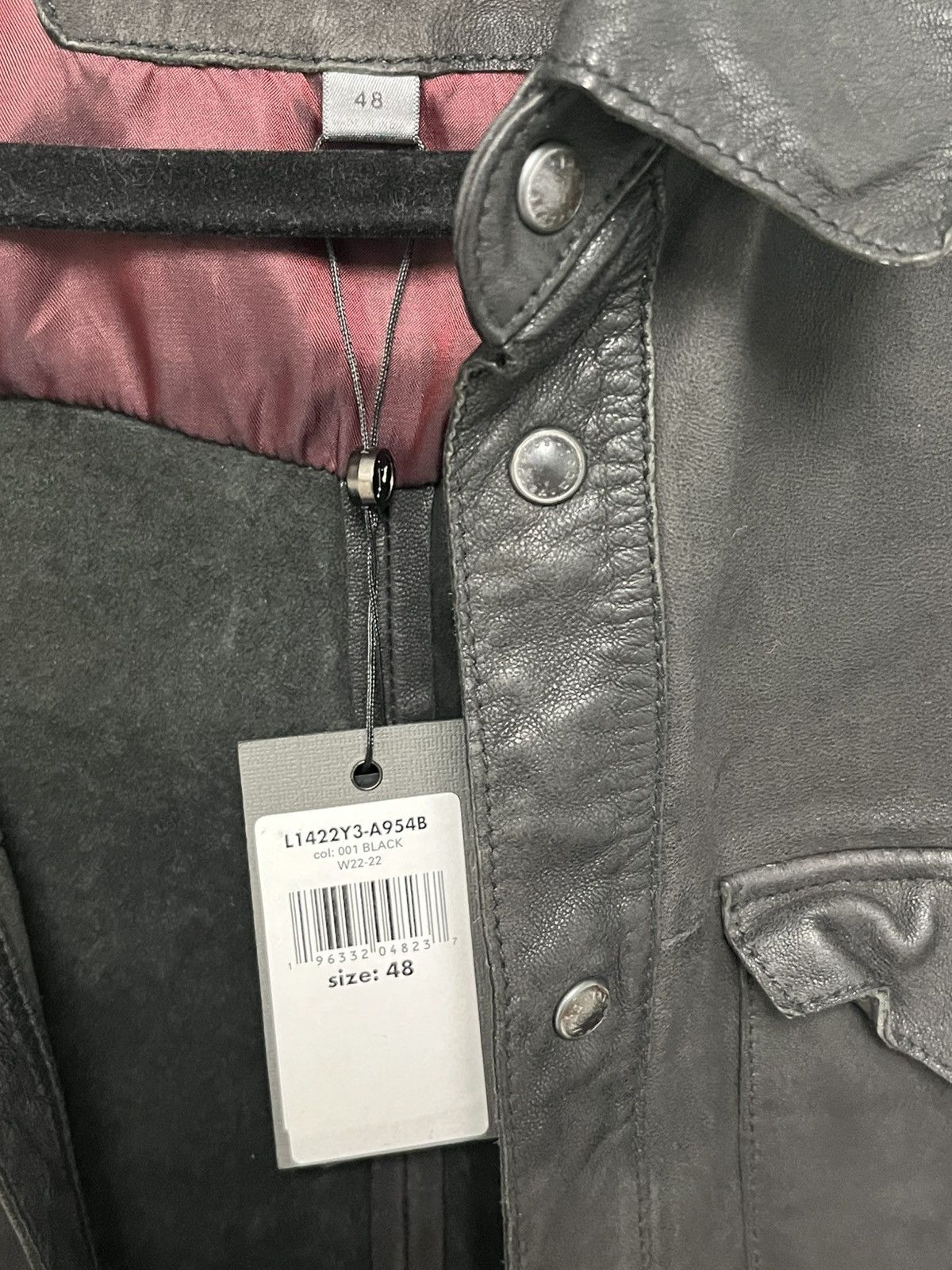 John Varvatos Mason shirt jacket Leather 48 Size US M / EU 48-50 / 2 - 11 Thumbnail