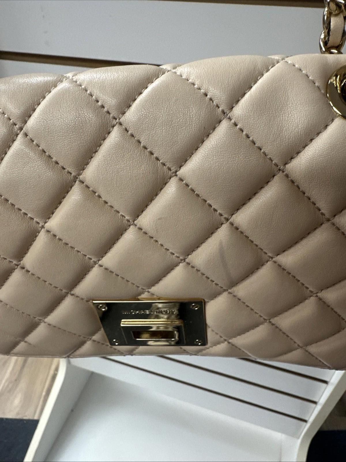 Michael Kors Michael Kors Women Vivianne Leather Quilt Chain Crossbody Size ONE SIZE - 5 Thumbnail