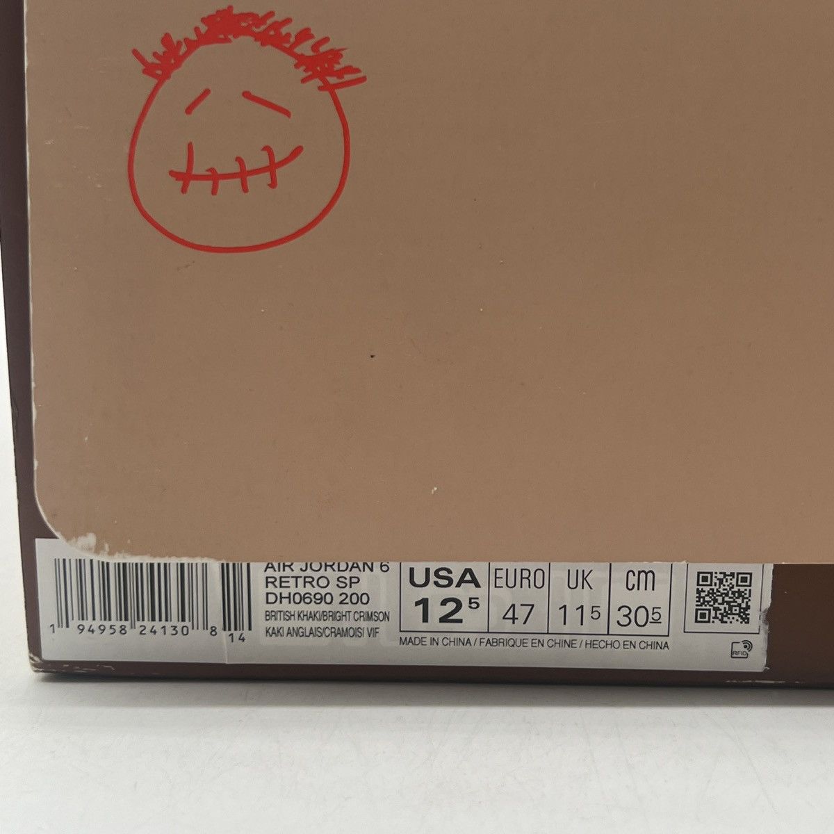 Jordan Brand Travis Scott x air Jordan 6 British khaki Size US 12.5 / EU 45-46 - 6 Thumbnail