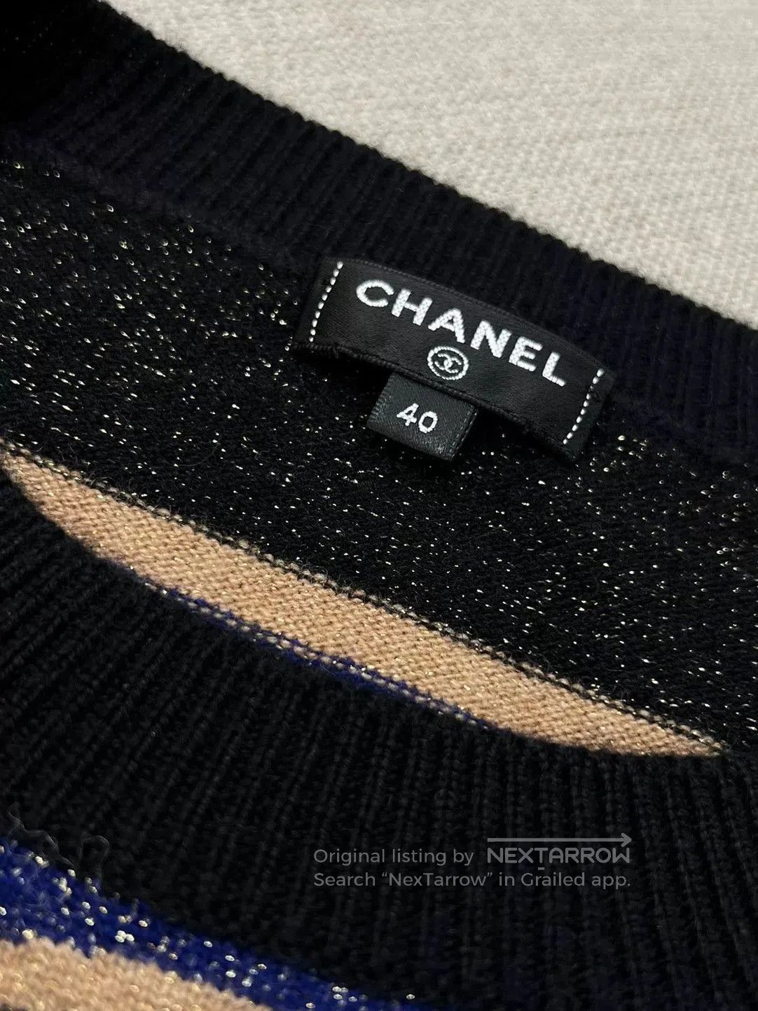Chanel Chanel Egypt Beetle Pattern Knit Sweater. Size US M / EU 48-50 / 2 - 4 Thumbnail