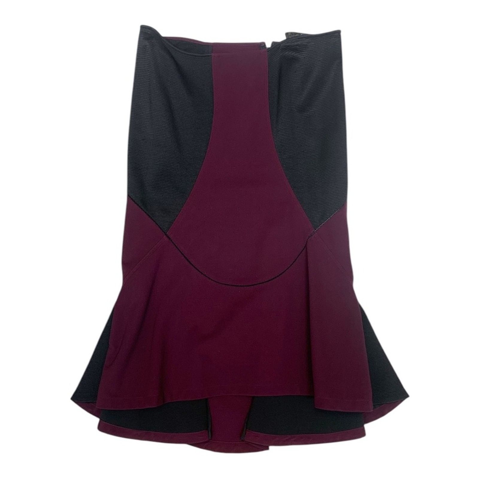 Versace Vintage Versace Panelled Satin Midi Skirt size 40 Size 27" / US 4 / IT 40 - 2 Thumbnail