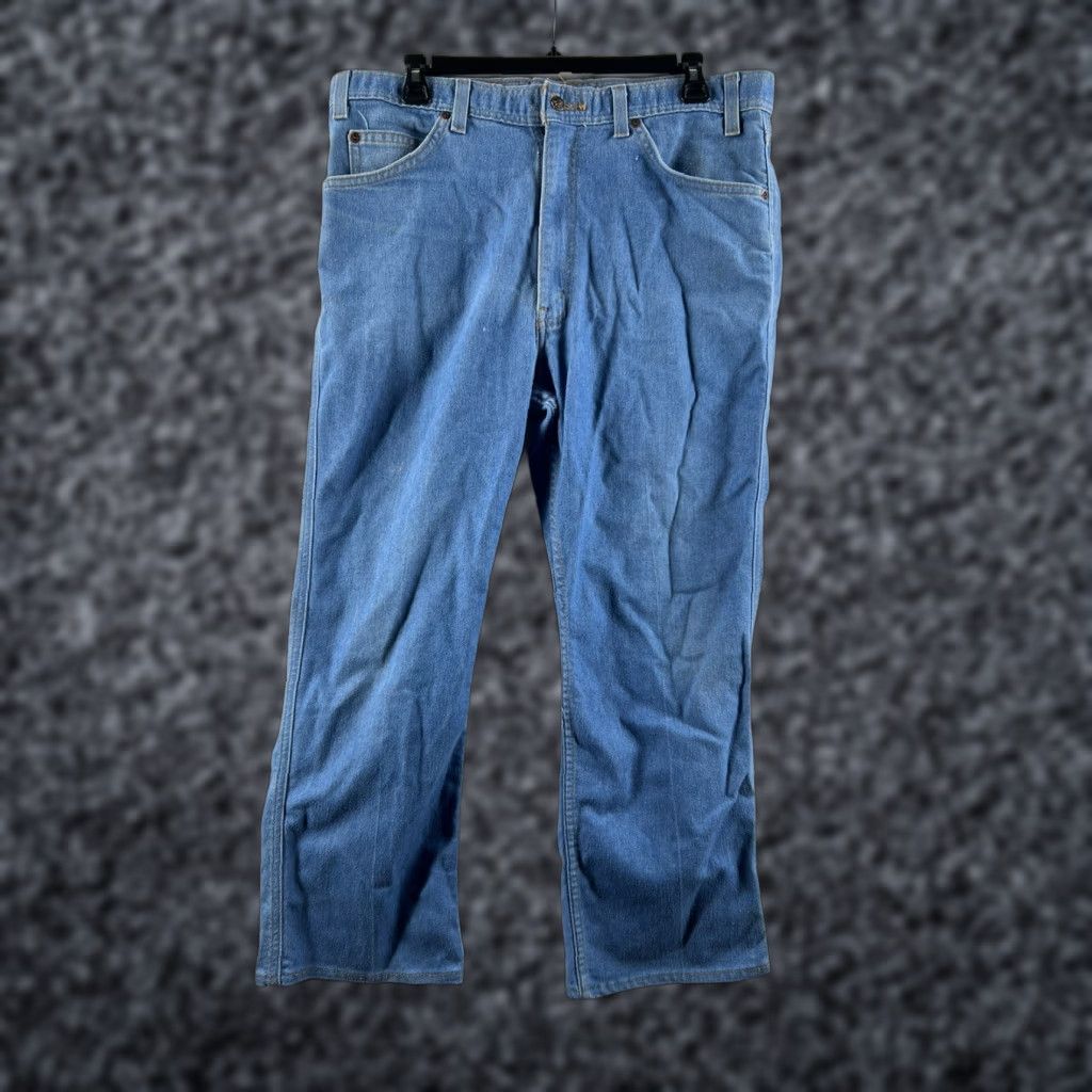 Levi's VINTAGE Levi's Denim Jeans Baggy Straight Leg 34x26 Medium Blue Wash USA 505 Mens Jeans Size US 34 / EU 50 - 1 Thumbnail
