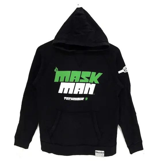 Japanese Brand LAUNDRY Maskman Wrestling Cartoon Anime Reversible Hoodie Size US S / EU 44-46 / 1 - 1 Thumbnail