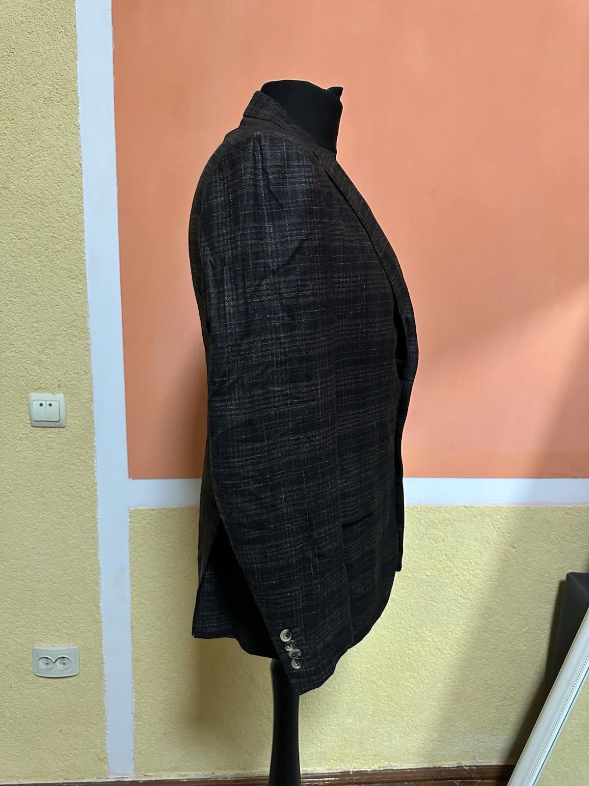 Isaia Napolii Isaia Napoli Slim-Fit Gregory Layered Check Wool Sport Coat Size 48R - 5 Thumbnail
