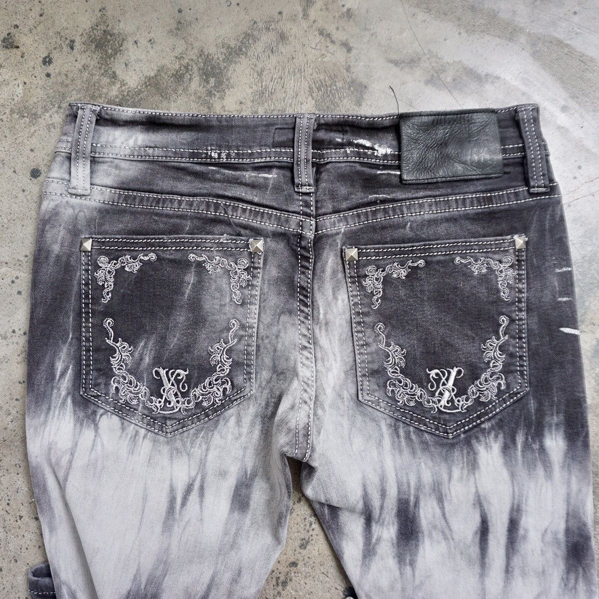 If Six Was Nine × Japanese Brand × Le Grande Bleu (L.G.B.) Xfrm acid wash shadow Jeans Size US 32 / EU 48 - 11 Thumbnail
